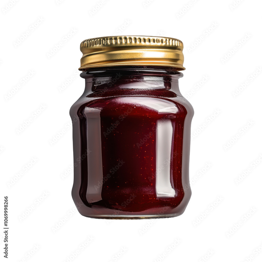red caviar in glass jar on transparent background red caviar in glass jar on transparent background