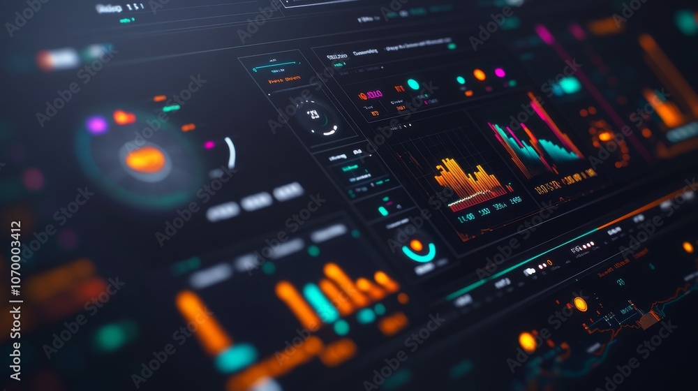 Futuristic Tech Dashboard Interface Futuristic Tech Dashboard Interface