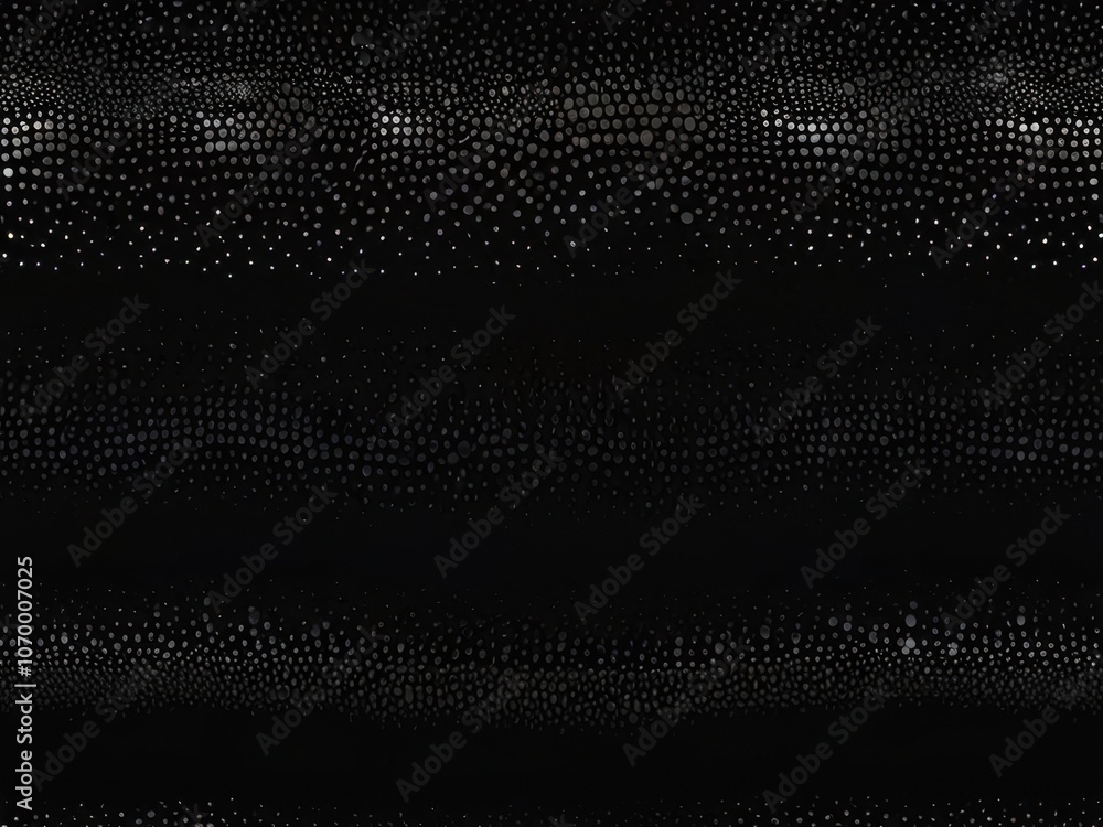 Minimalist Monochromatic Design of Waves and Dots on a Black Background Minimalist Monochromatic Design of Waves and Dots on a Black Background