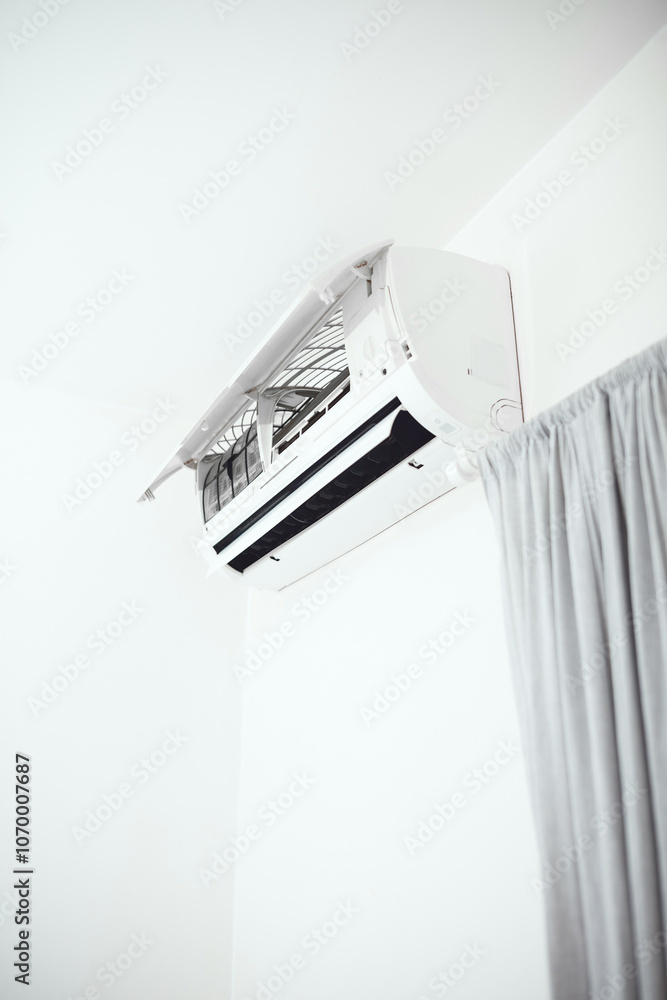 Cleaning and maintaining air condition unit at home.
