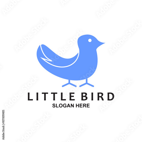 Small Bird Social Logo Design Inspiration Vector, Unique bird icon.