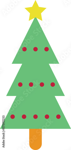 chrismas tree element illustration.svg