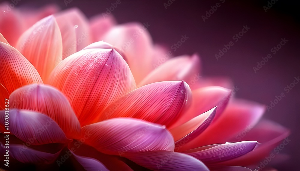Obraz premium Botanical flower petals, bright colors and intricate details.