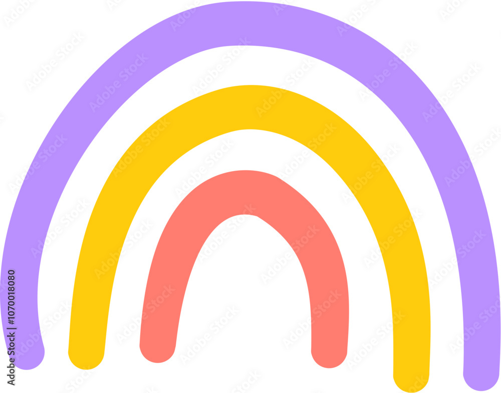 Obraz premium Handdrawn Organic Doodle Shape