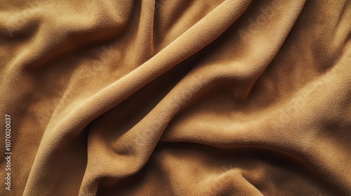 Brown suede leather texture background, genuine leather top view; suede texture ideal for design works or wallpaper