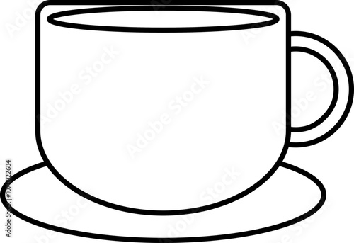 coffee cup chrismas element illustration outline.svg