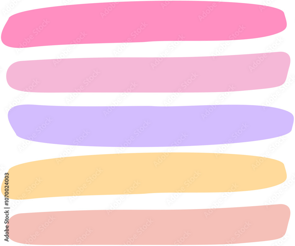 Obraz premium Playful Cute Girly Notes