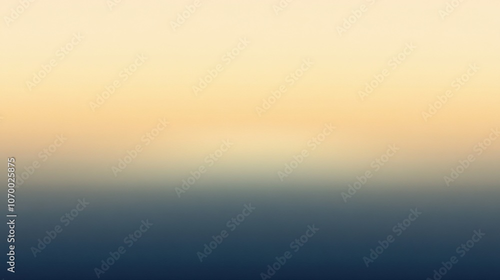 Fototapeta premium A serene gradient sunset blending soft hues of orange, yellow, and blue, evoking peace and tranquility.