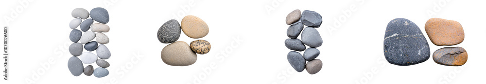 Isolated on transparent background, gray stone with shadow Isolated on transparent background, gray stone with shadow