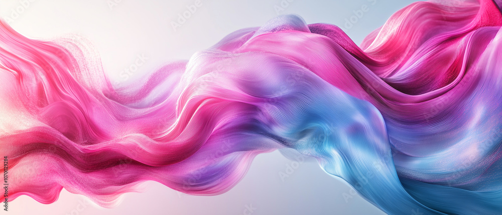 Abstract Pink and Blue Fabric Waves. Abstract Pink and Blue Fabric Waves.