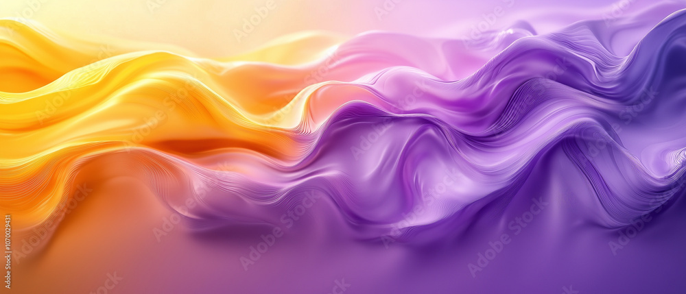 Abstract Purple and Yellow Swirling Background. Abstract Purple and Yellow Swirling Background.