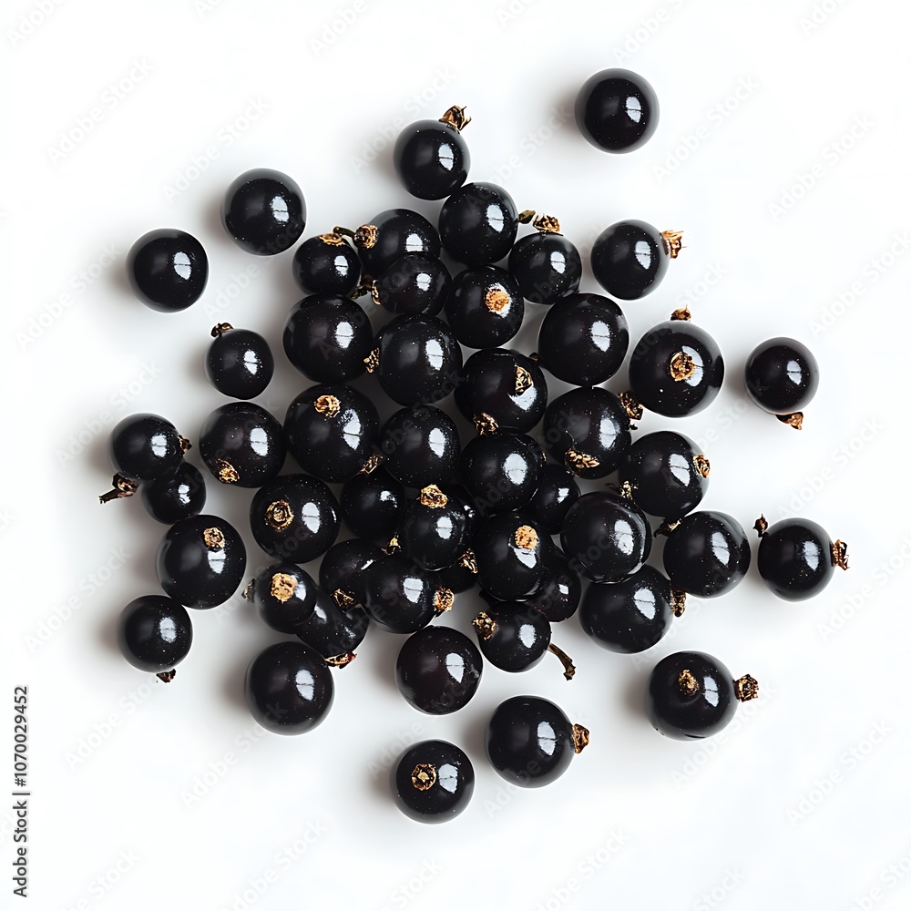 Currants isolated on white background, close up Currants isolated on white background, close up