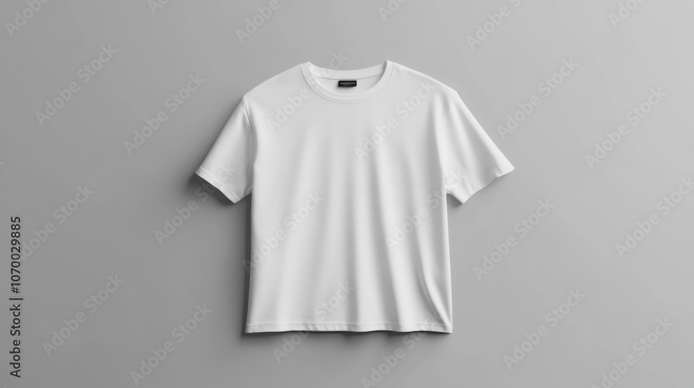 White T-Shirt Mockup: Simple and Stylish Apparel Design White T-Shirt Mockup: Simple and Stylish Apparel Design