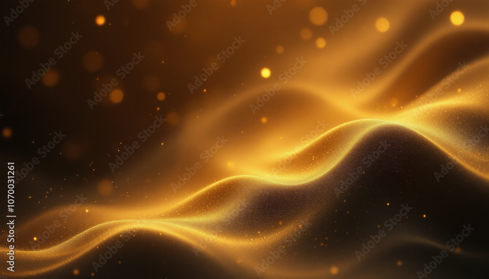 The Magical Dance of Golden Waves: Luxury Abstract Composition The Magical Dance of Golden Waves: Luxury Abstract Composition