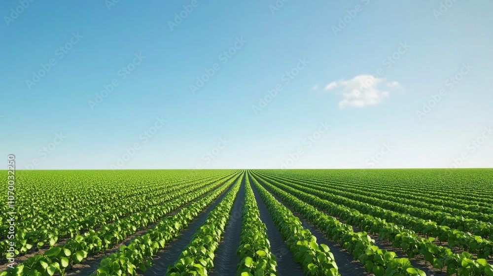 Aerial view of a vast green field featuring neatly arranged rows of crops, showcasing the beauty of agriculture and land management. Aerial view of a vast green field featuring neatly arranged rows of crops, showcasing the beauty of agriculture and land management.