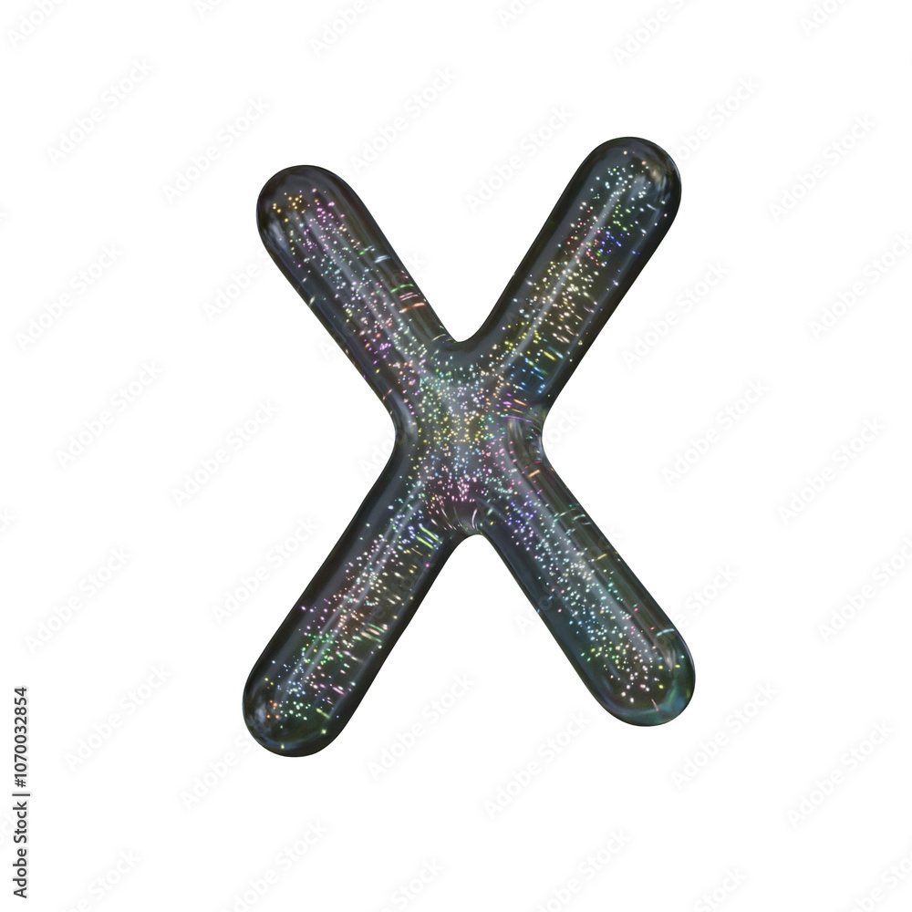 3D Simple Black Alphabet - Light Particles 3D Simple Black Alphabet - Light Particles