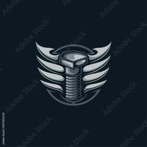 iron bolt logo or symbol