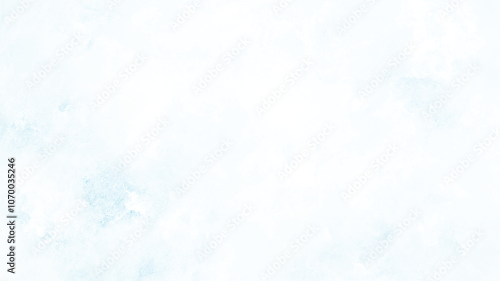 Obraz premium Soft sky blue paint aquarelle hand-painted watercolor background with watercolor stains, creative blue design with blue marble texture background used as cover, card, presentation and decoration.