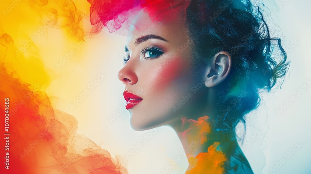 Fototapeta premium Woman in colors 24