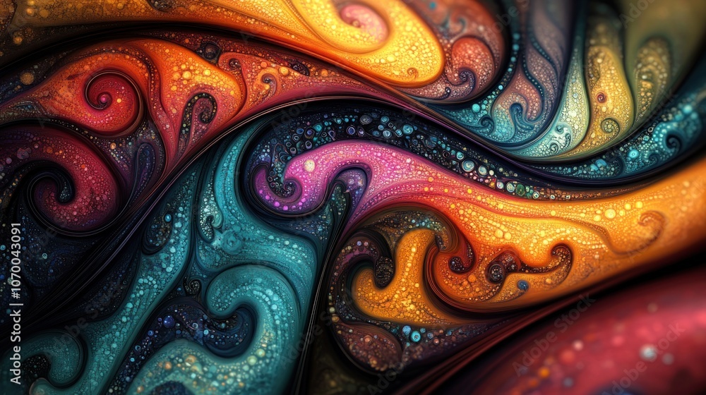 Abstract background with swirling colors and patterns. Abstract background with swirling colors and patterns.