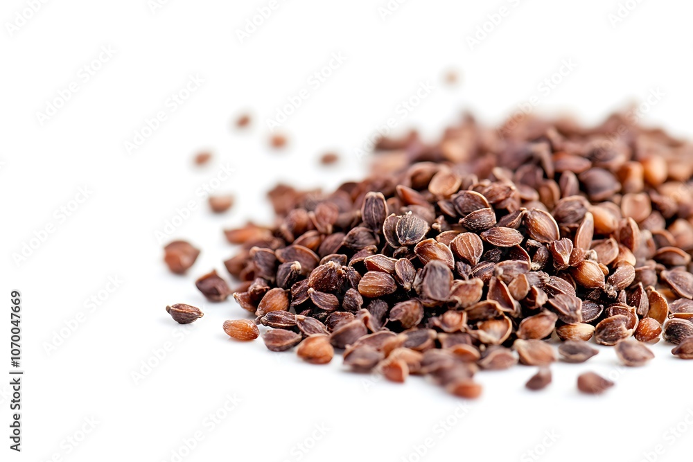 Corriander seed isolated on white background, close up Corriander seed isolated on white background, close up
