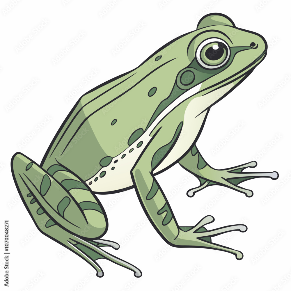 Fototapeta premium frog on a white background