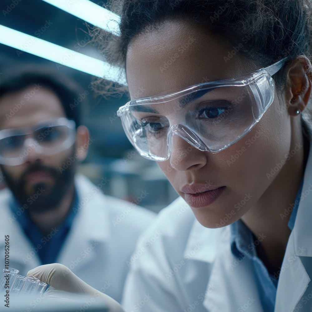 Diverse Team of Scientists Collaborating in Laboratory Diverse Team of Scientists Collaborating in Laboratory