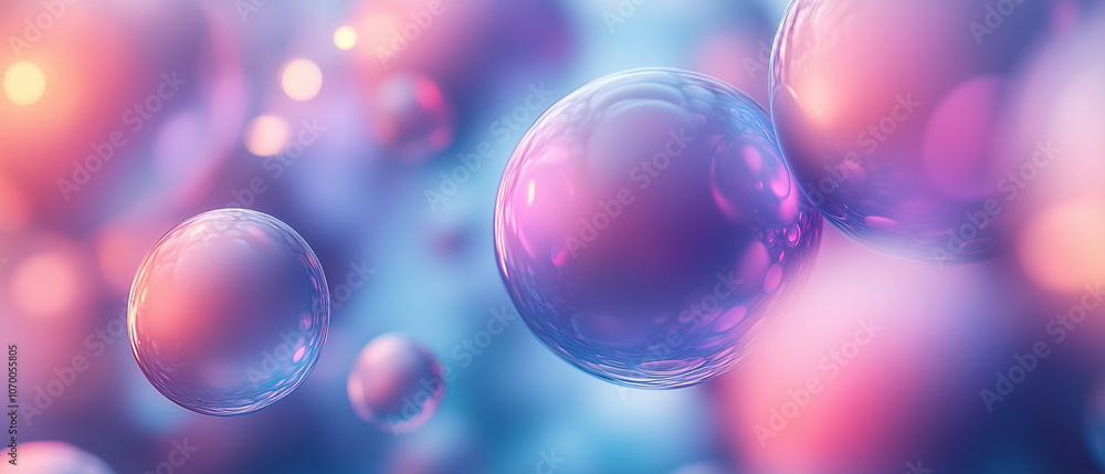 Abstract Purple and Pink Bubbles. Abstract Purple and Pink Bubbles.