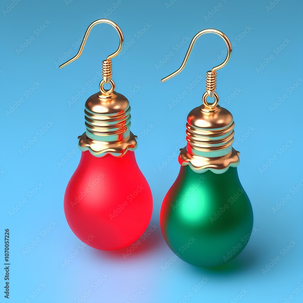 Obraz premium christmas trend earrings