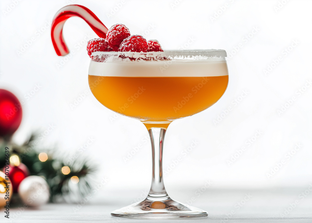 A close-up of a festive holiday drink A close-up of a festive holiday drink