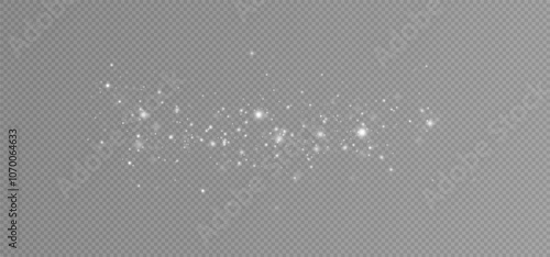 Christmas glowing bokeh. Spot of sparks and whites the stars sparkle with a special light. White bokeh effect