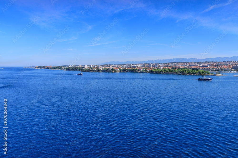 Zadar cityscape from sea, Croatia. Zadar cityscape from sea, Croatia.