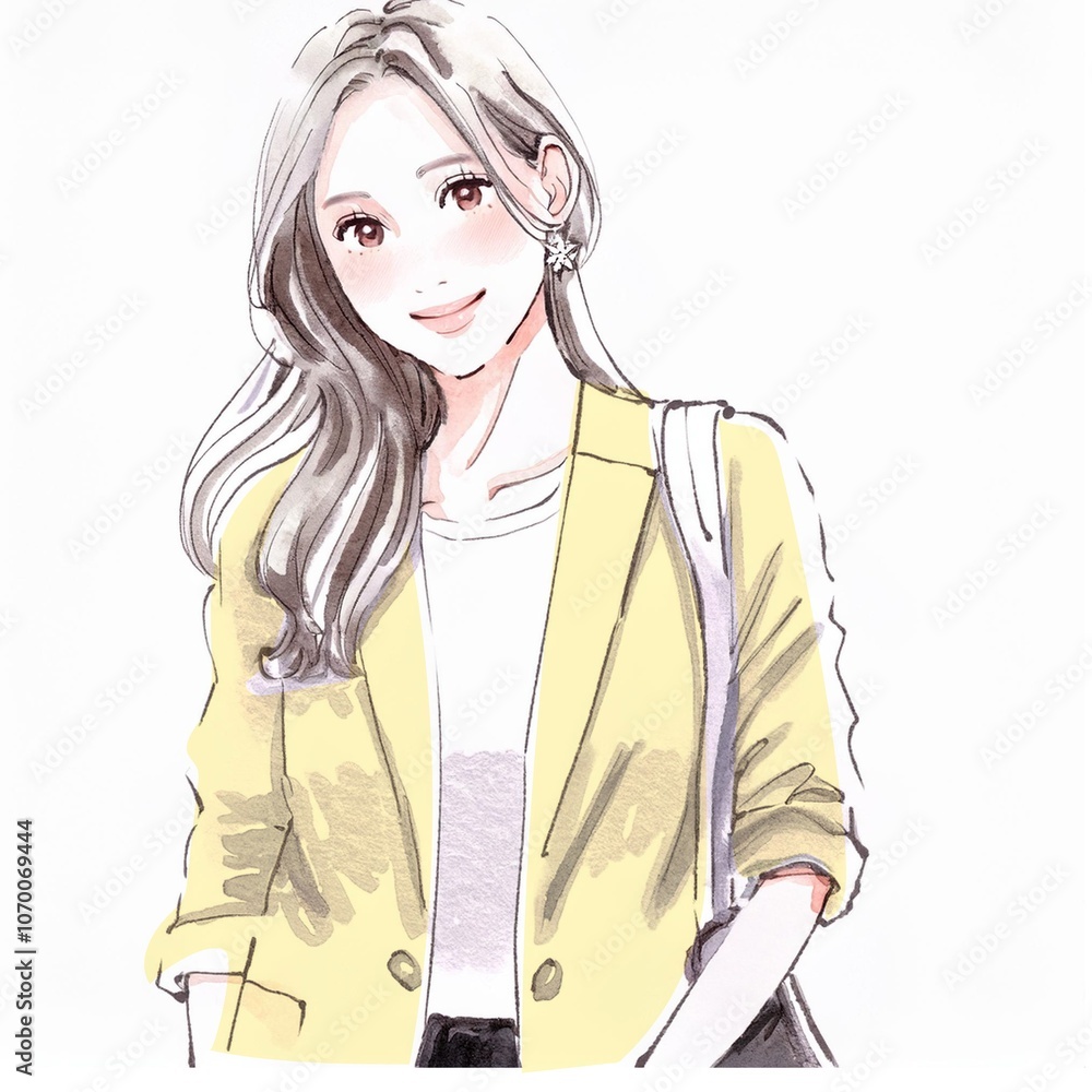 女性・女の子のイラスト素材 女性・女の子のイラスト素材