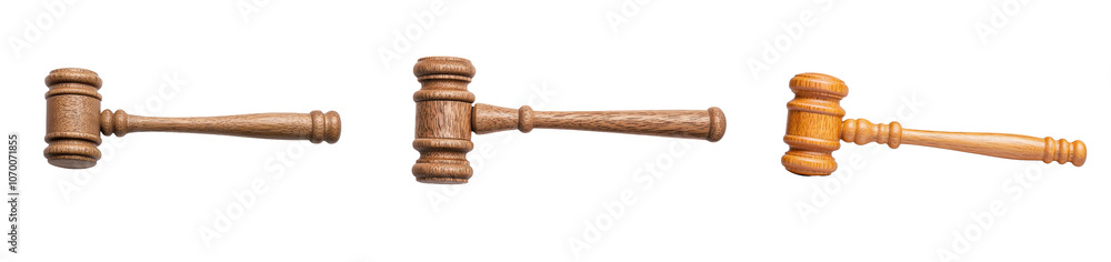 In the background, a transparent background is complemented by a wooden judge's gavel mounted on a round base In the background, a transparent background is complemented by a wooden judge's gavel mounted on a round base
