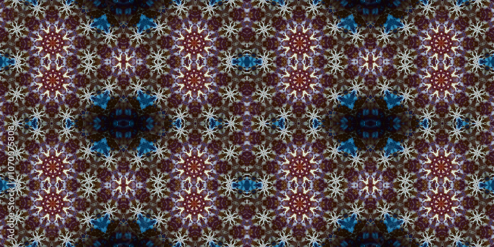 Seamless kaleidoscope pattern. The texture of the woven pattern. Endless pattern Seamless kaleidoscope pattern. The texture of the woven pattern. Endless pattern