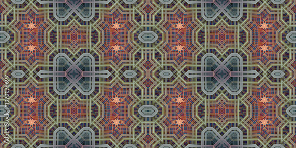 Seamless kaleidoscope pattern. The texture of the woven pattern. Endless pattern Seamless kaleidoscope pattern. The texture of the woven pattern. Endless pattern