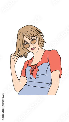 Woman doing photoshoot 