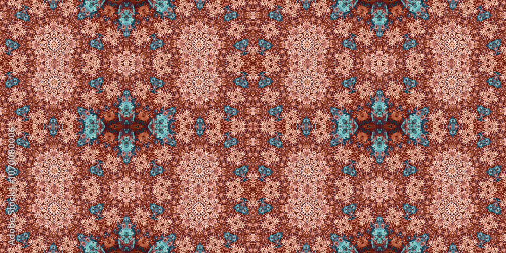 Seamless kaleidoscope pattern. The texture of the woven pattern. Endless pattern Seamless kaleidoscope pattern. The texture of the woven pattern. Endless pattern