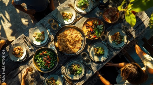 Wallpaper Mural The Festive Italian Dinner Spread Torontodigital.ca