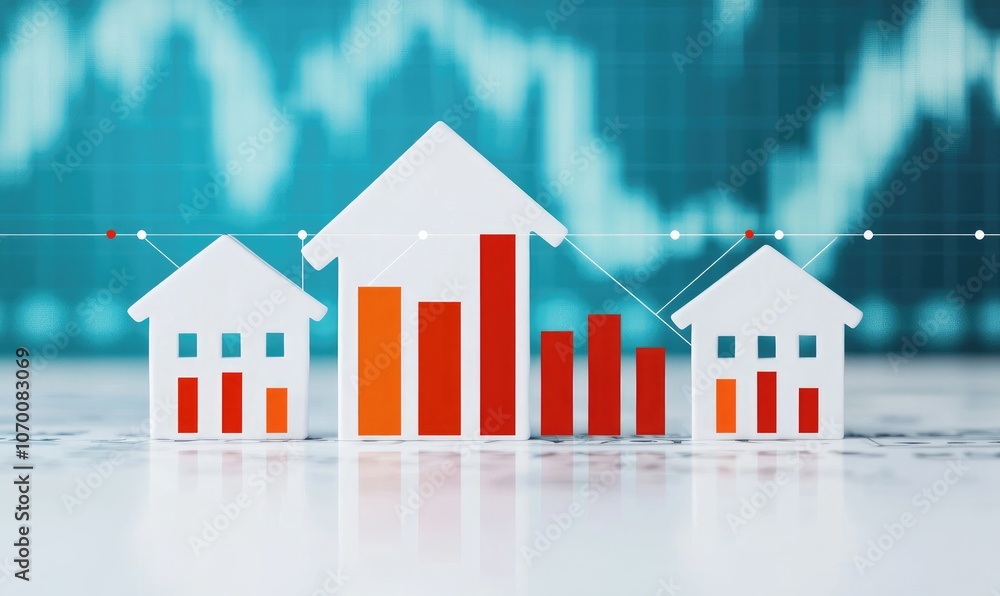 Analyze real estate trends using graphs and bar charts to understand market dynamics effectively Analyze real estate trends using graphs and bar charts to understand market dynamics effectively