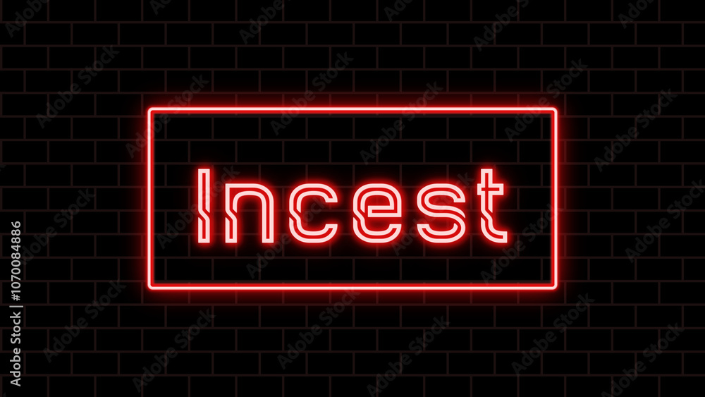 Incest のネオン文字 Incest のネオン文字