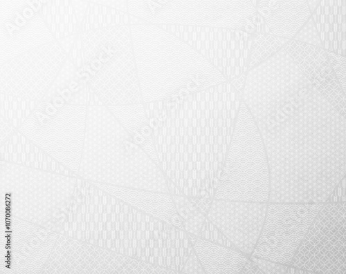 和柄背景_白とグレー