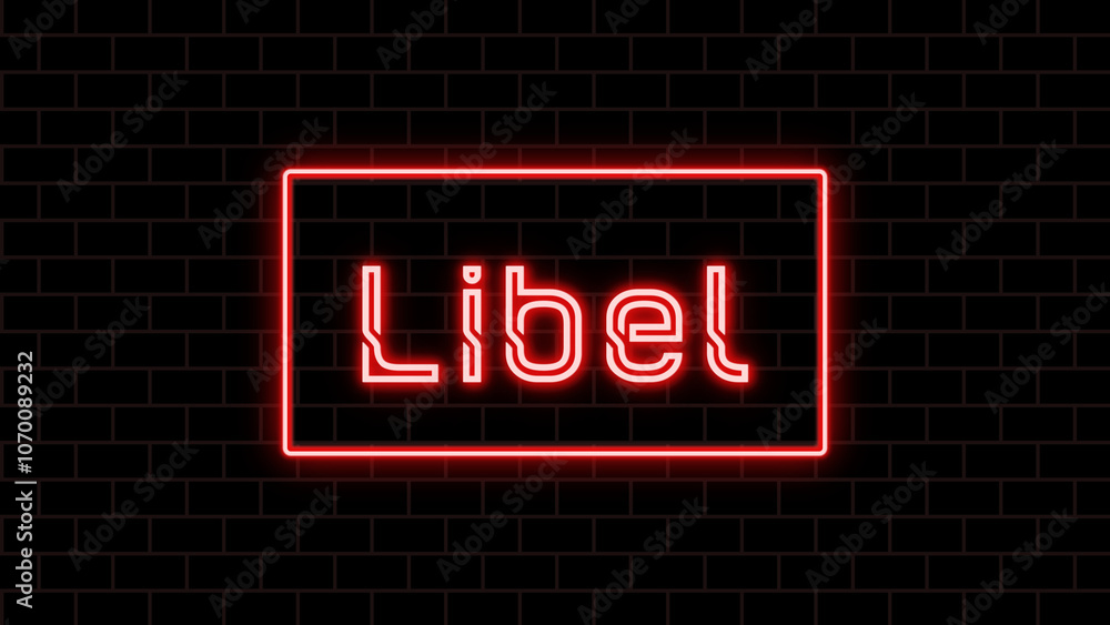 Libel のネオン文字 Libel のネオン文字