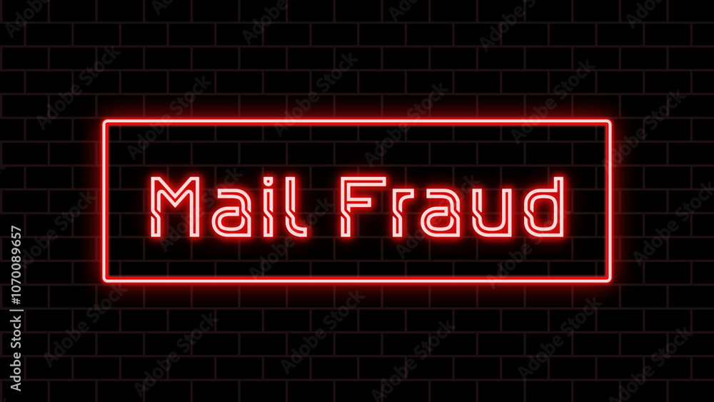 Mail Fraud のネオン文字 Mail Fraud のネオン文字