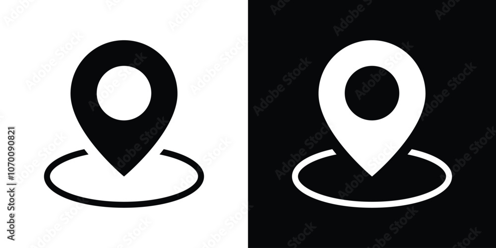 Address, Location And Map Pin Icon Set Address, Location And Map Pin Icon Set