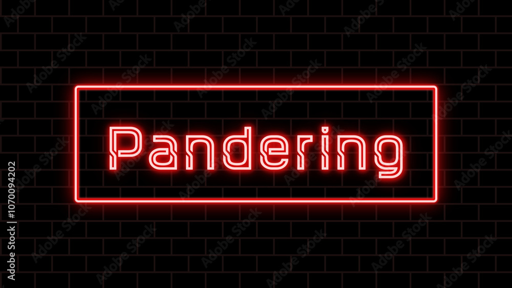 Pandering のネオン文字 Pandering のネオン文字