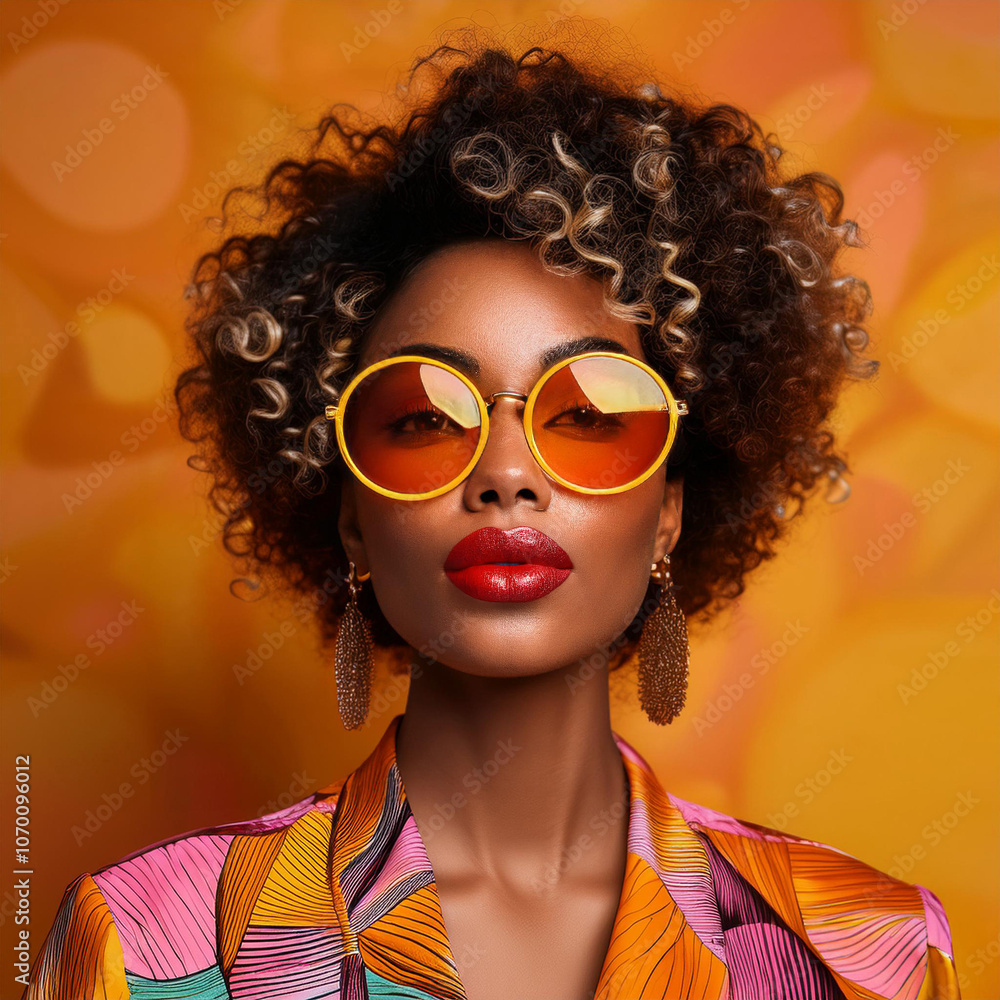 Confident Woman in Vibrant Summer Fashion Confident Woman in Vibrant Summer Fashion