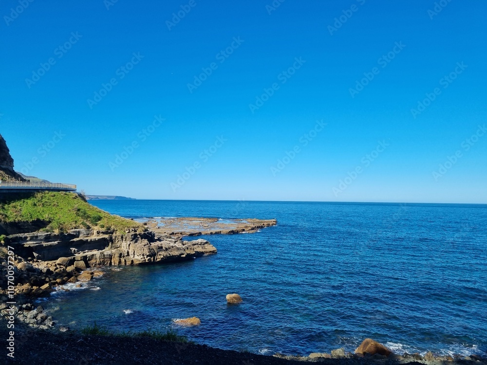 view of the coast of the region sea view of the coast of the region sea