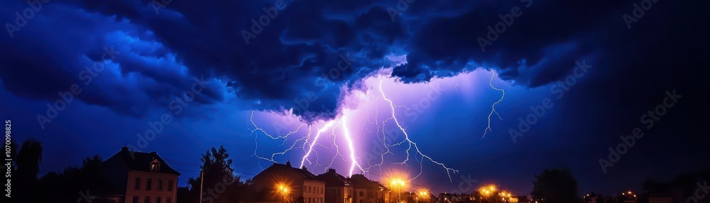 Stormy Sky with Dark Thunderclouds: Nature's Dramatic Display of Power and Beauty Stormy Sky with Dark Thunderclouds: Nature's Dramatic Display of Power and Beauty