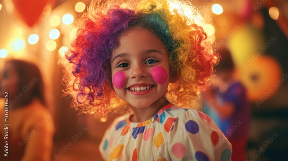The Happy Colorful Clown The Happy Colorful Clown